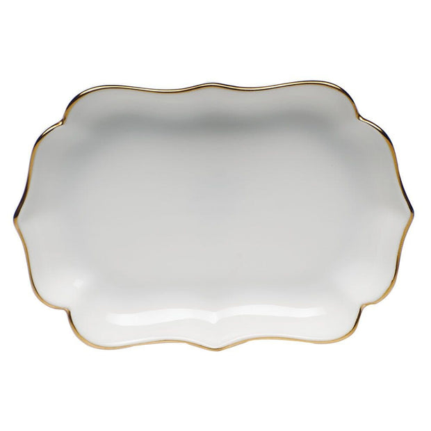 Herend Golden Edge Mini Scalloped Tray Trays Herend 