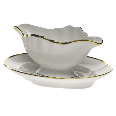 Herend Gwendolyn Gravy Boat With Fixed Stand Dinnerware Herend 