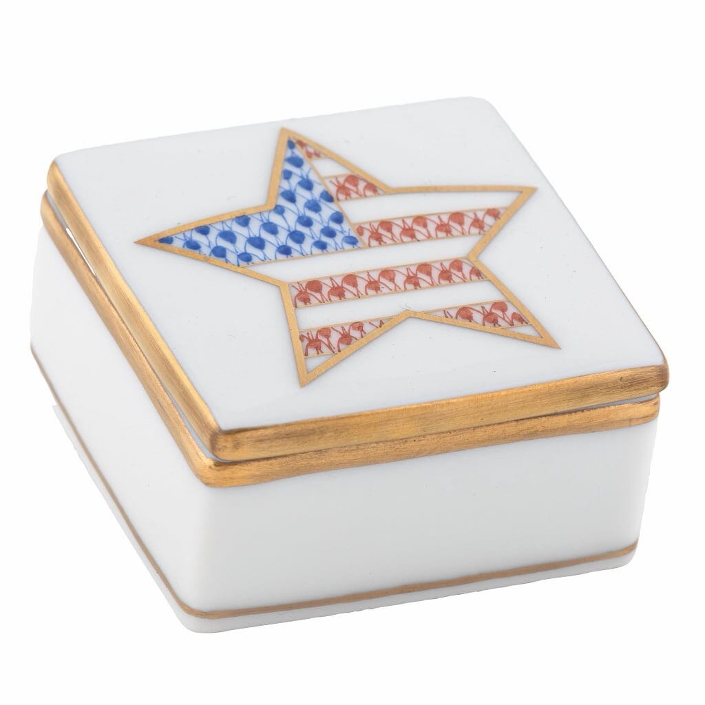 Herend Patriotic Box Figurines Herend 