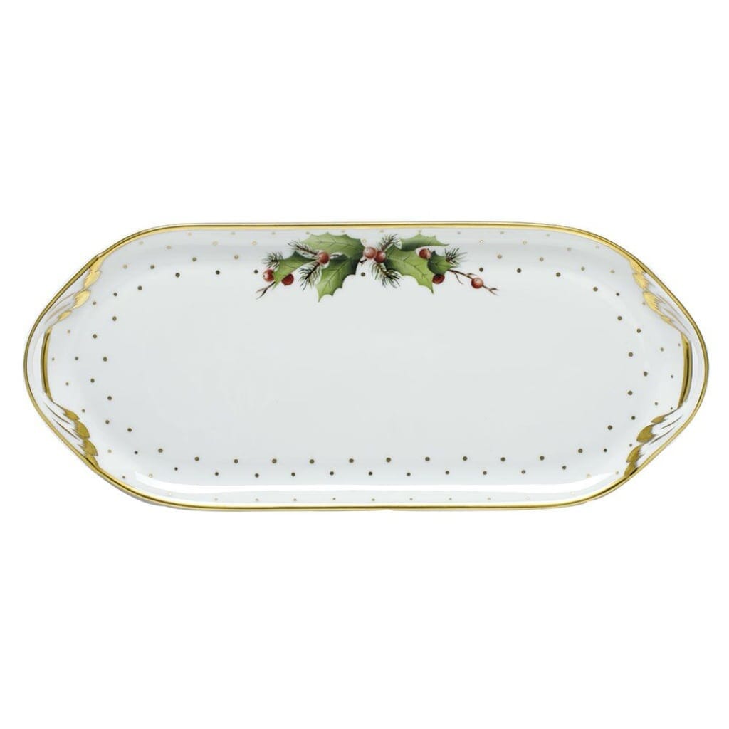 Herend Winter Shimmer Sandwich Tray Trays Herend 