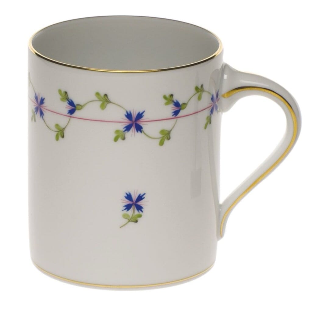 Herend Blue Garland Coffee Mug Dinnerware Herend 