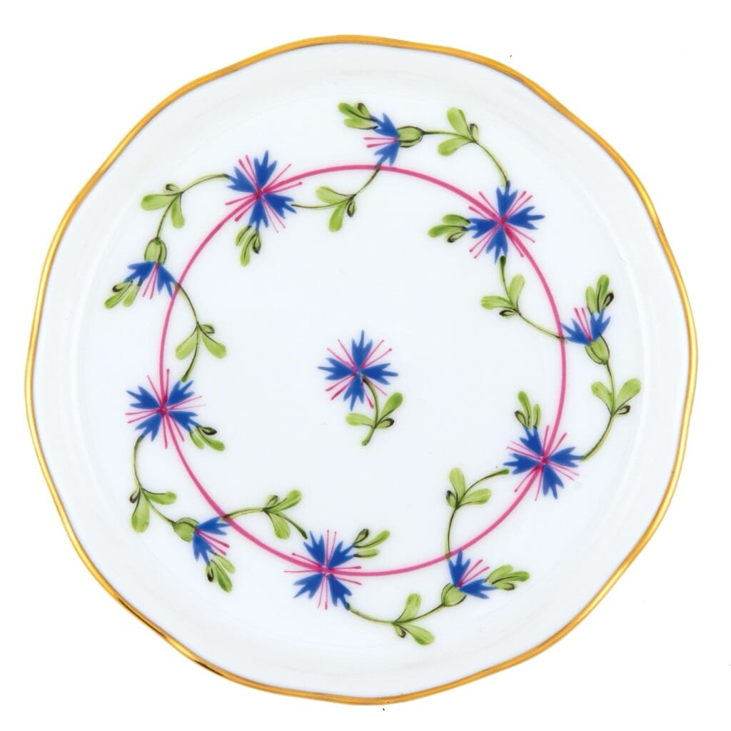 Herend Blue Garland Coaster Dinnerware Herend 