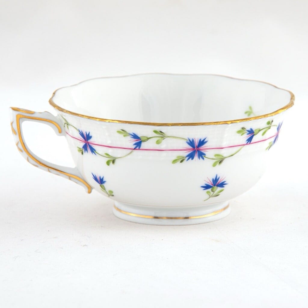 Herend Blue Garland Tea Cup Dinnerware Herend 