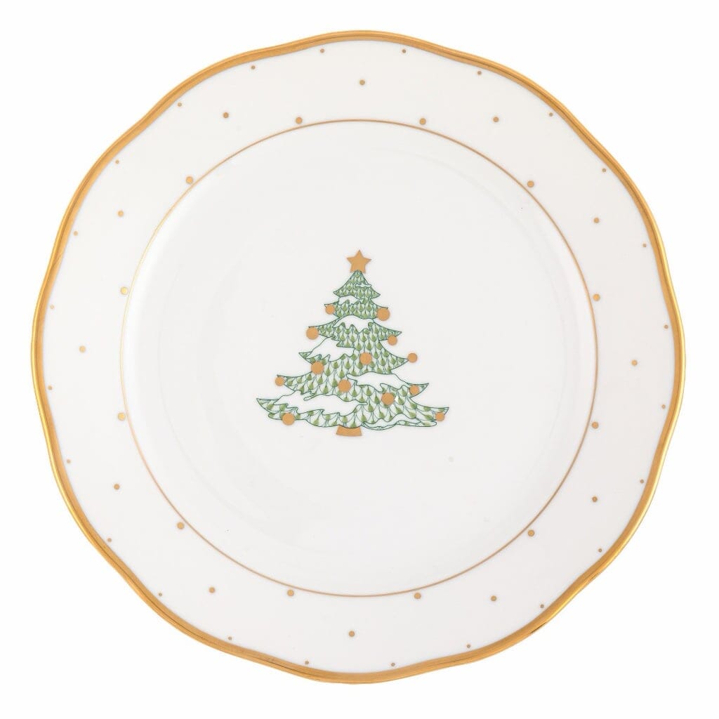Herend Christmas Dinner Plate - Tree Dinnerware Herend 