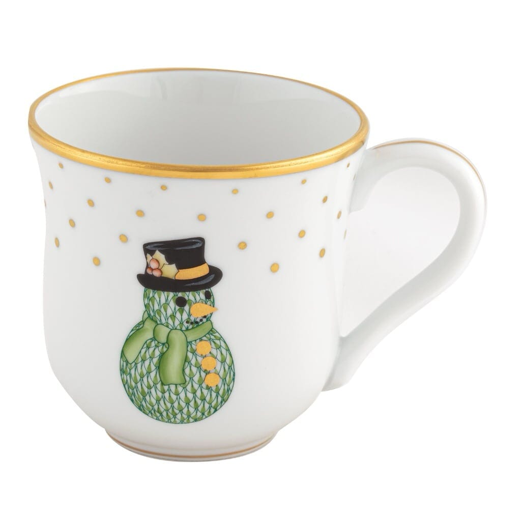 Herend Christmas Mug - Snowman Dinnerware Herend 