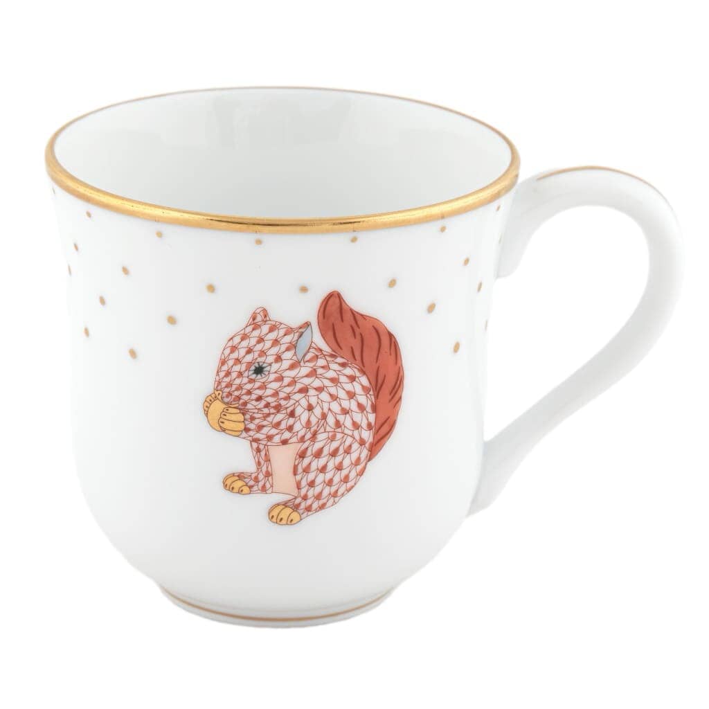 Herend Fall Mug - Squirrel Dinnerware Herend Rust 