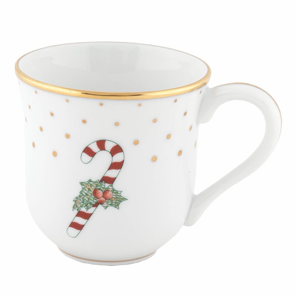 Herend Christmas Mug - Candy Cane Dinnerware Herend 