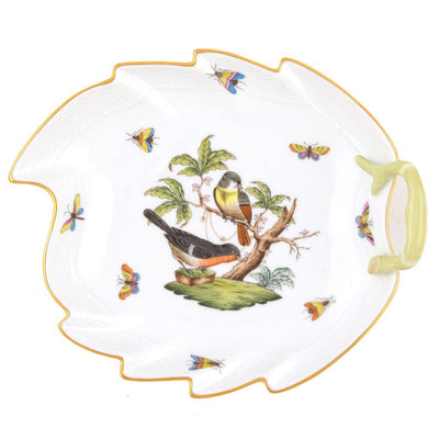 Herend Rothschild Bird Leaf Dish - 9.5 Inch Dinnerware Herend