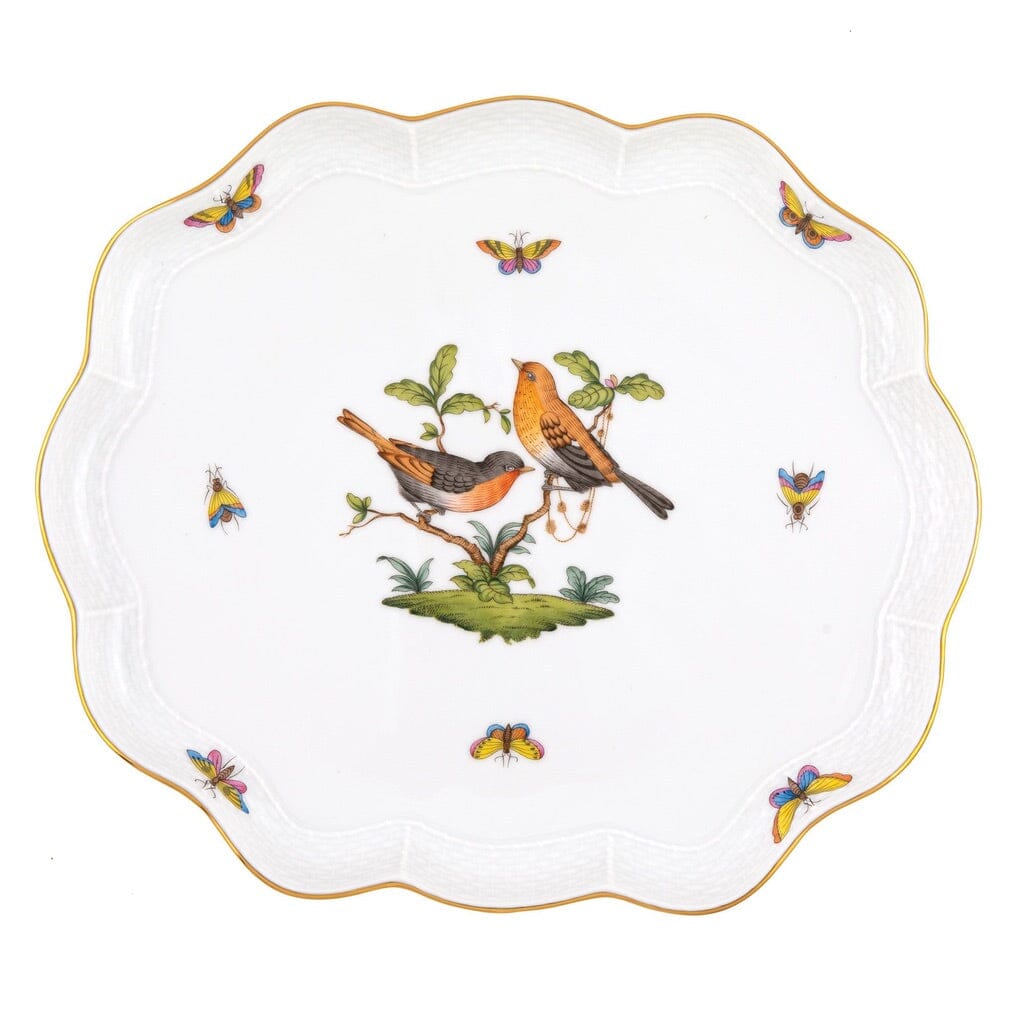 Herend Rothschild Bird Scallop Tray Trays Herend 