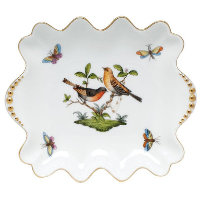 Herend Rothschild Bird Small Dish With Pearls Dinnerware Herend 