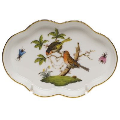 Herend Rothschild Bird Small Scalloped Tray Trays Herend 