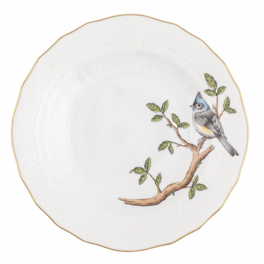 Herend Songbird Dessert Plate - Titmouse Dinnerware Herend 