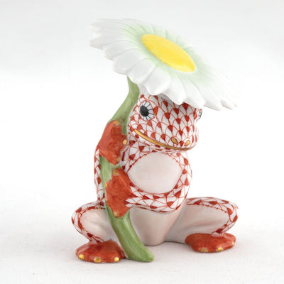 Herend Flower Frog Figurine Figurines Herend Rust 