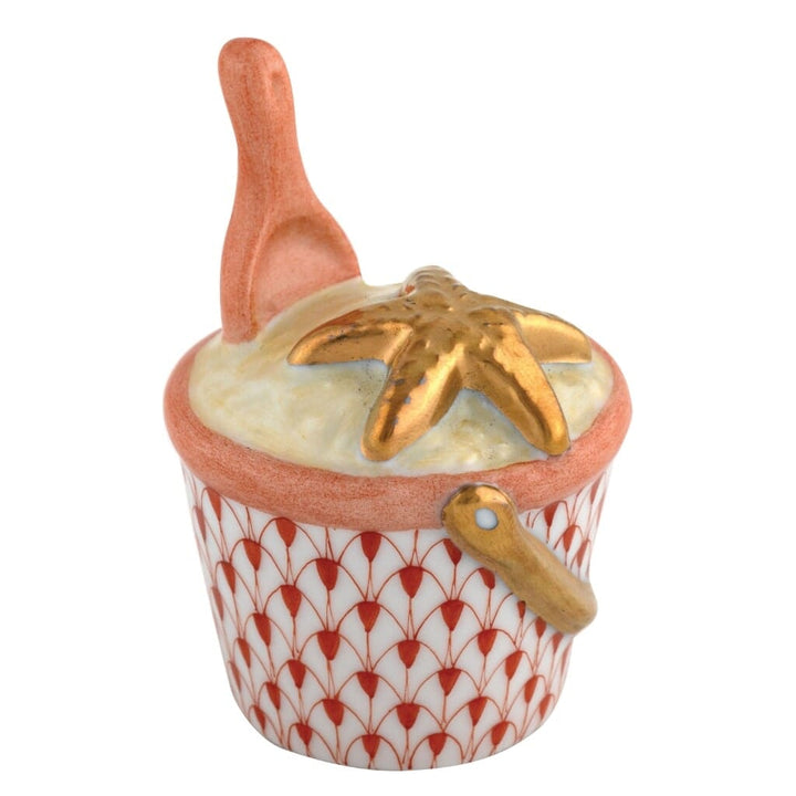 Herend Beach Bucket Figurine Figurines Herend Rust 