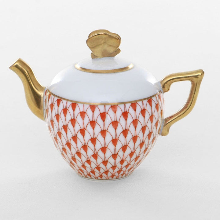 Herend Teapot Figurine Figurines Herend Rust 