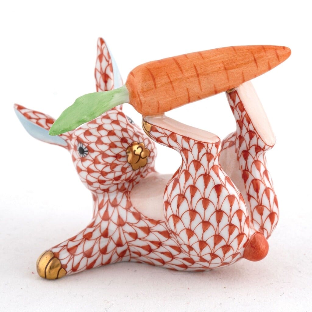 Herend Juggler Bunny Figurine Figurines Herend Rust 