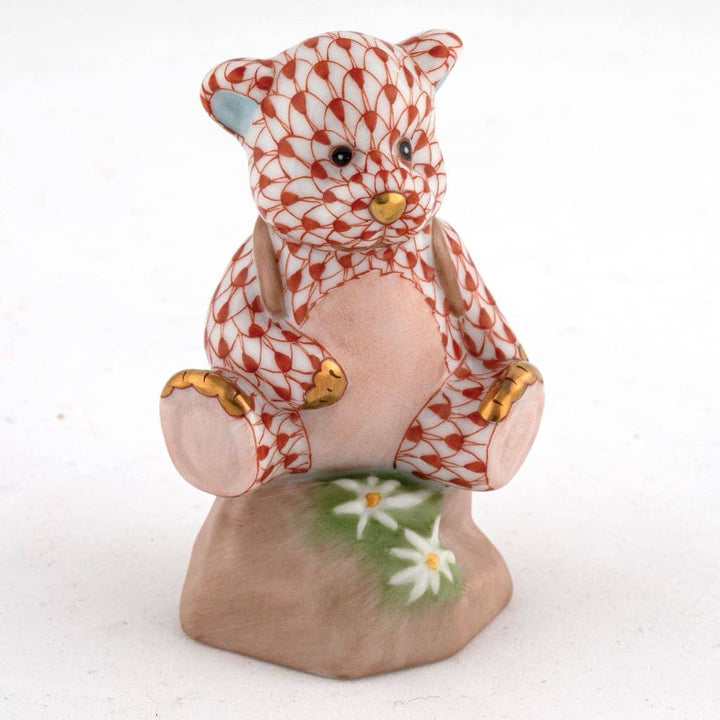 Herend Hiking Bear Figurine Figurines Herend Rust 