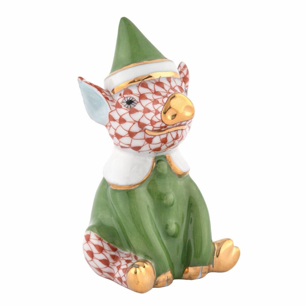 Herend Elf Piggy Figurine Figurines Herend Rust 