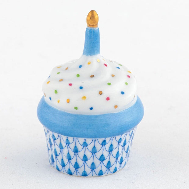 Herend Cupcake With Candle Figurine Figurines Herend 