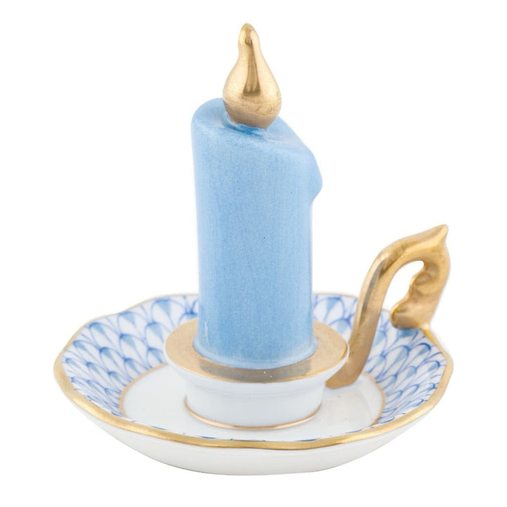 Herend Glowing Candlestick Figurine Figurines Herend Blue 