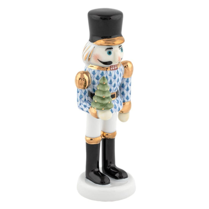 Herend Nutcracker With Christmas Tree Figurine Figurines Herend Blue 