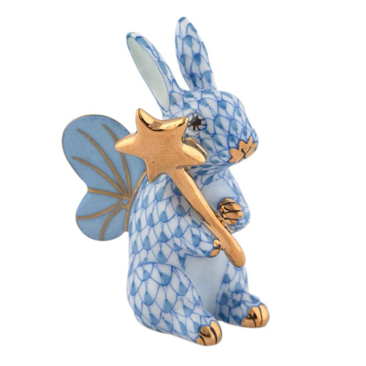 Herend Fairy Bunny Figurine Figurines Herend Blue 