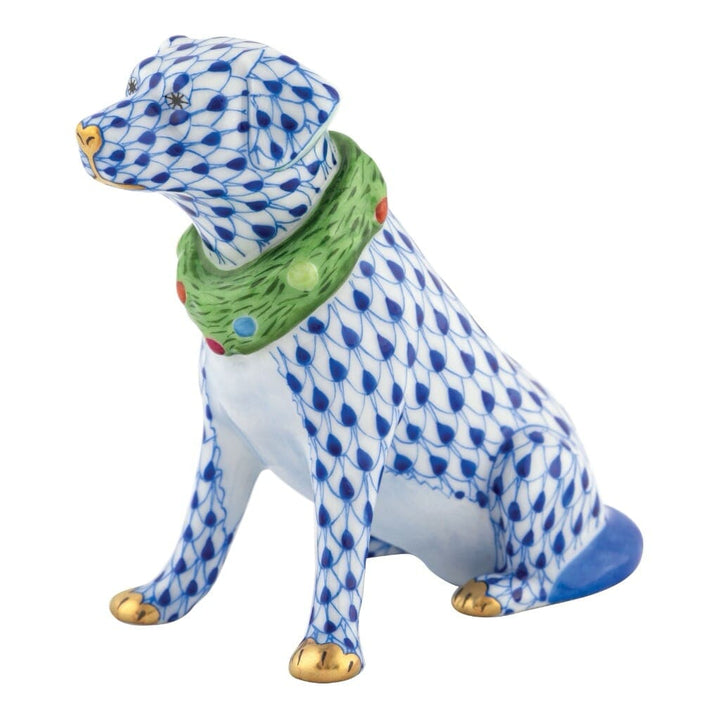 Herend Holiday Dog Figurine Figurines Herend Sapphire 