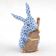 Herend Cello Bunny Figurine Figurines Herend Sapphire 