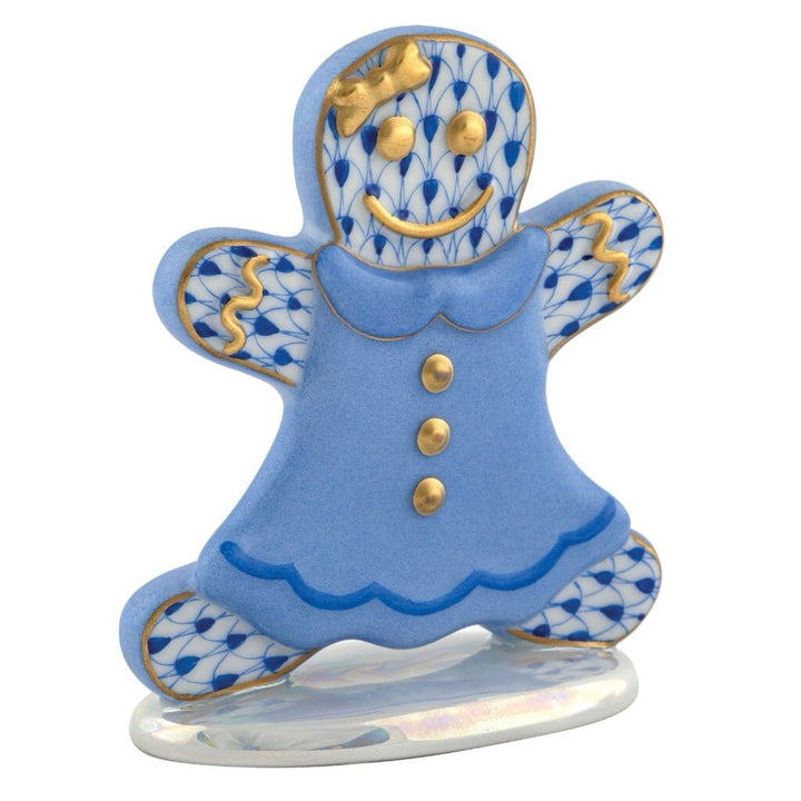 Herend Gingerbread Girl Figurine Figurines Herend Sapphire 