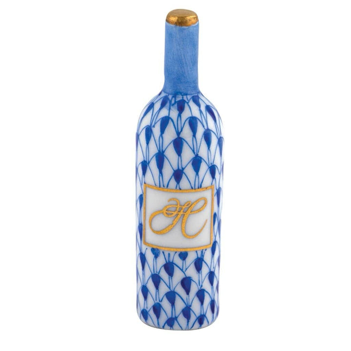 Herend Wine Bottle Figurine Figurines Herend Sapphire 