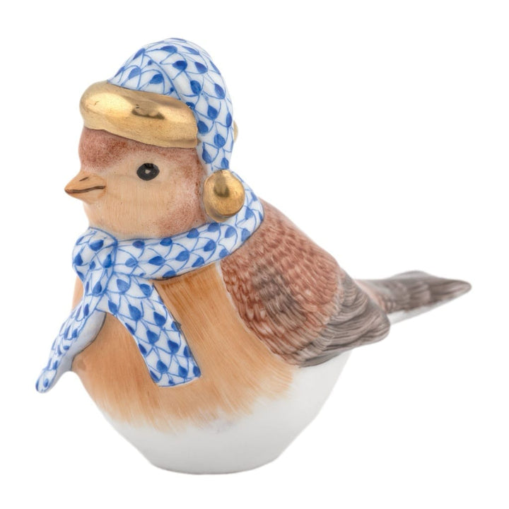 Herend Winter Bird Figurine Figurines Herend Sapphire 