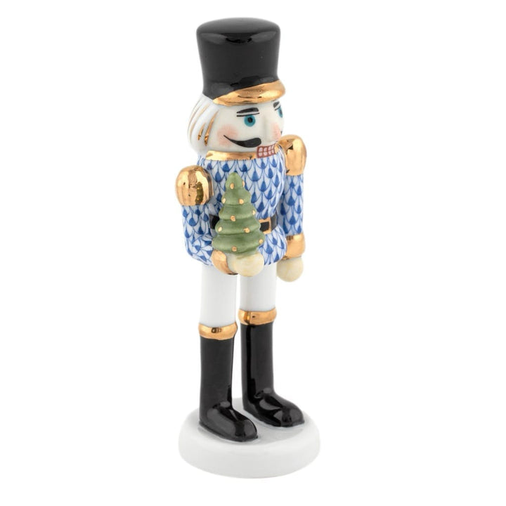 Herend Nutcracker With Christmas Tree Figurine Figurines Herend Sapphire 