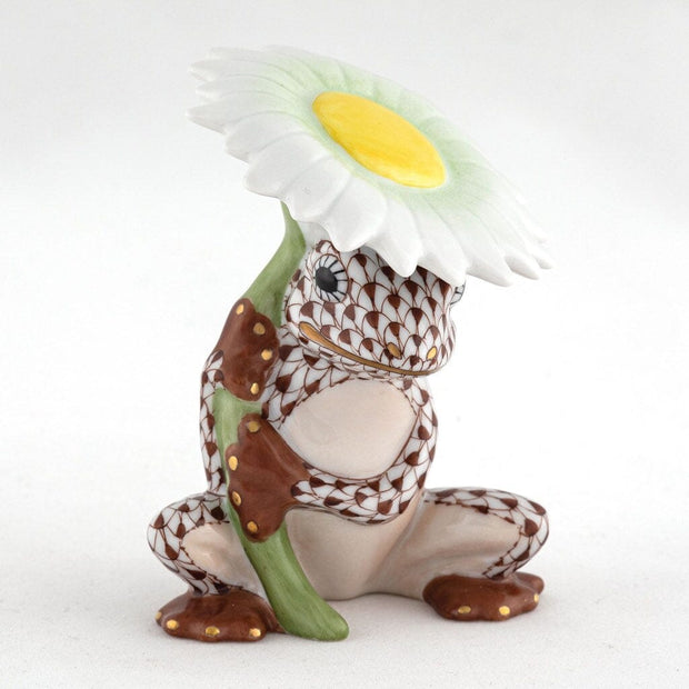 Herend Flower Frog Figurine Figurines Herend Chocolate 