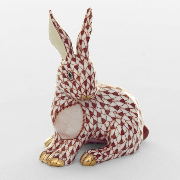 Herend Snowshoe Hare Figurine Figurines Herend Chocolate 