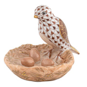 Herend Bird With Nest Figurine Figurines Herend Chocolate 