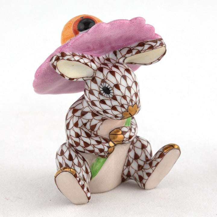 Herend Umbrella Bunny Figurine Figurines Herend Chocolate 
