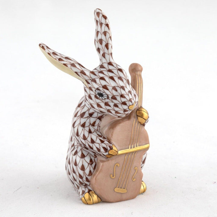 Herend Cello Bunny Figurine Figurines Herend Chocolate 