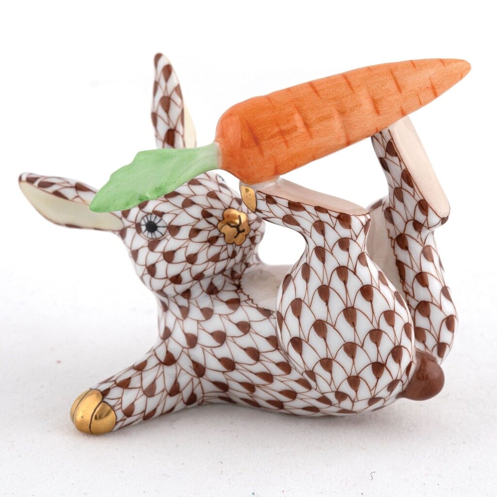 Herend Juggler Bunny Figurine Figurines Herend Chocolate 