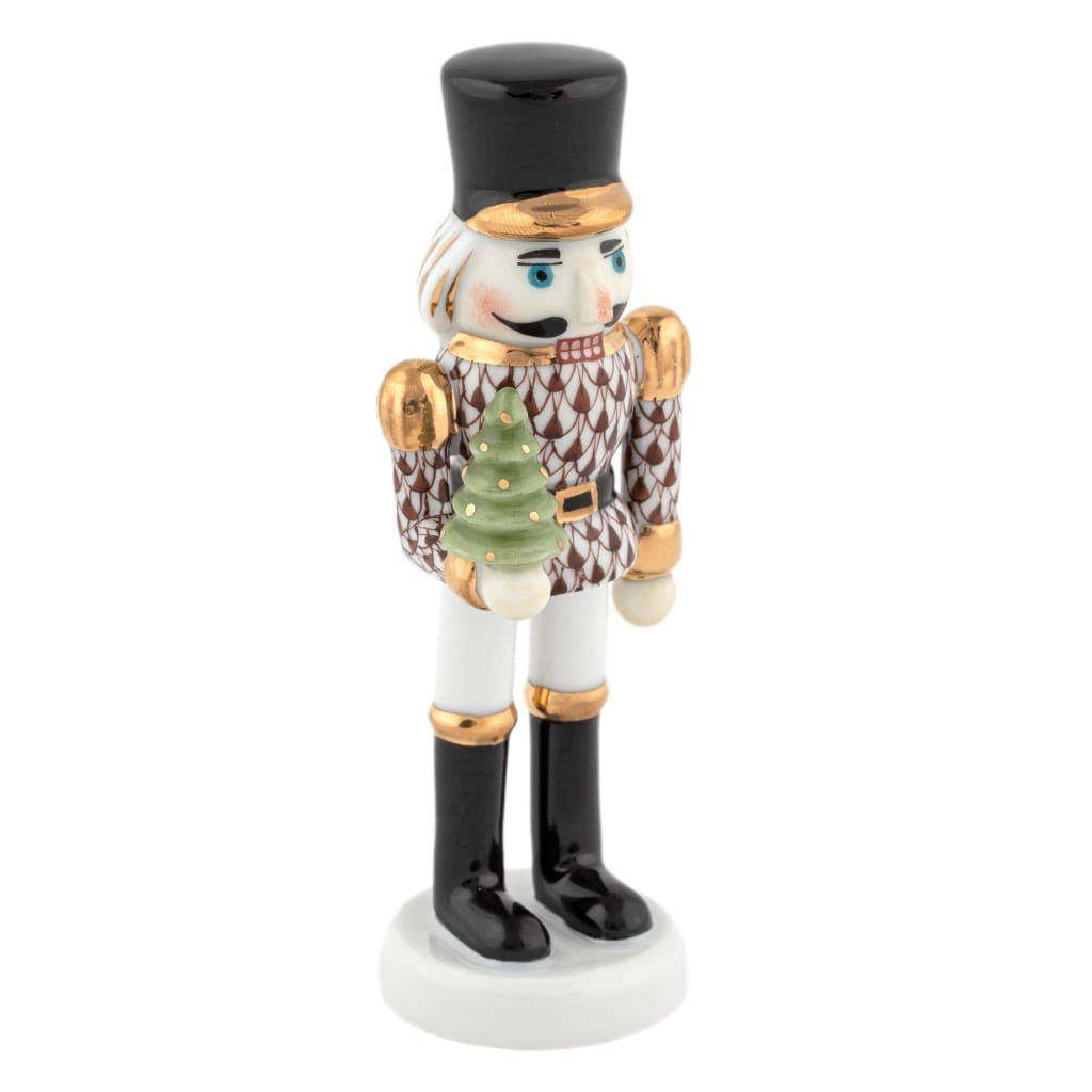 Herend Nutcracker With Christmas Tree Figurine Figurines Herend Chocolate 