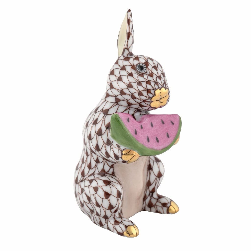 Herend Summer Bunny Figurine Figurines Herend Chocolate 