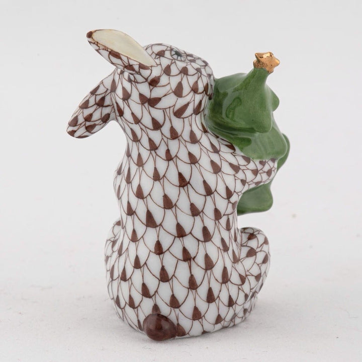 Herend Christmas Tree Bunny Figurine Figurines Herend 