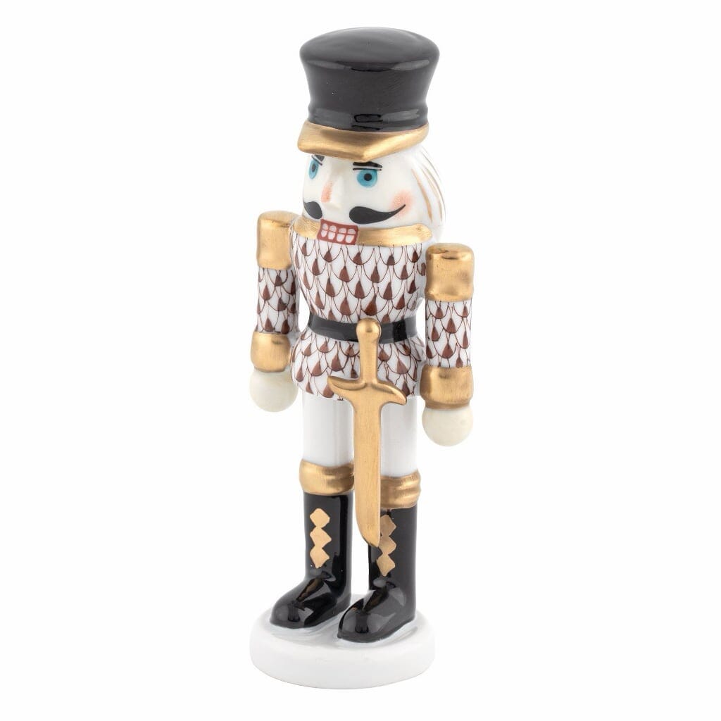 Herend Nutcracker With Sword Figurine Figurines Herend Chocolate 