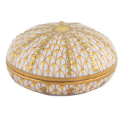 Herend Sea Urchin Box Figurines Herend Butterscotch 