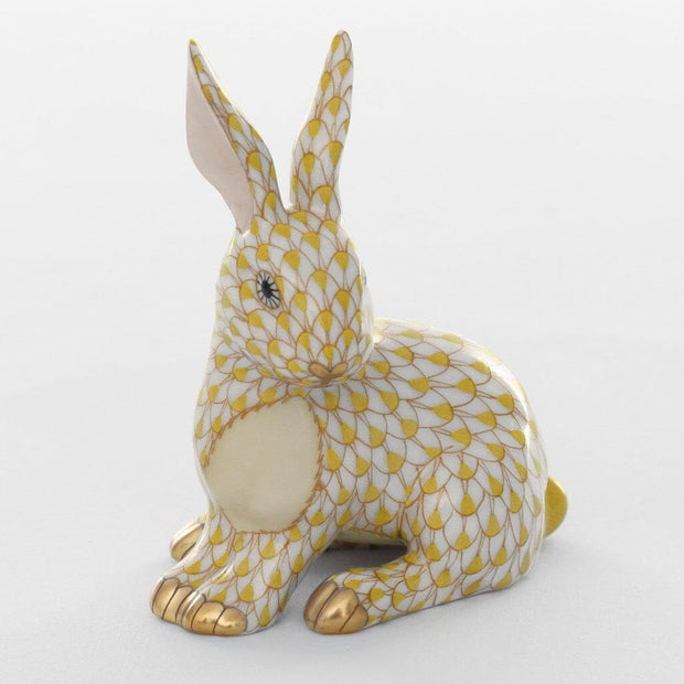 Herend Snowshoe Hare Figurine Figurines Herend Butterscotch 