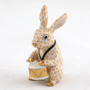 Herend Drummer Bunny Figurine Figurines Herend Butterscotch 
