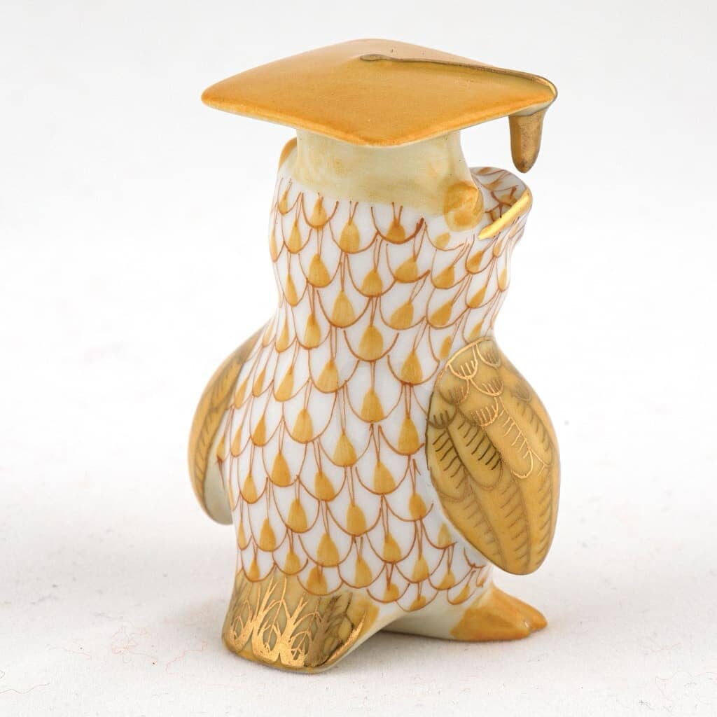 Herend Graduation Owl Figurine Figurines Herend 