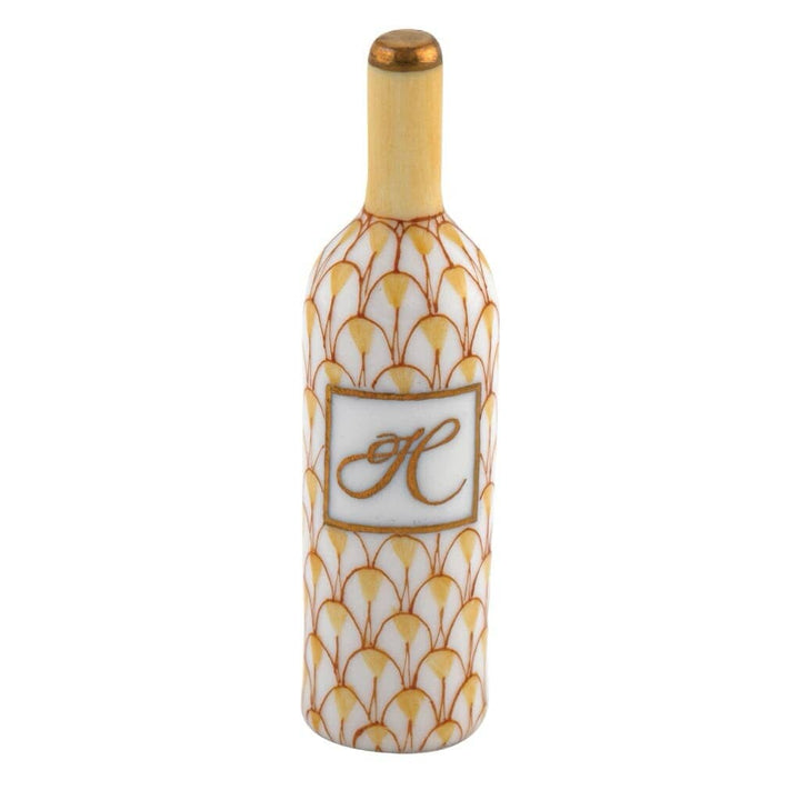 Herend Wine Bottle Figurine Figurines Herend Butterscotch 