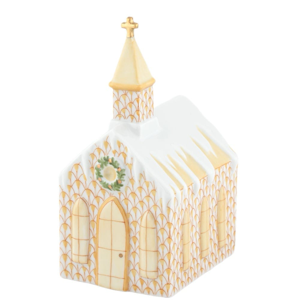 Herend Church Figurine Figurines Herend Butterscotch 