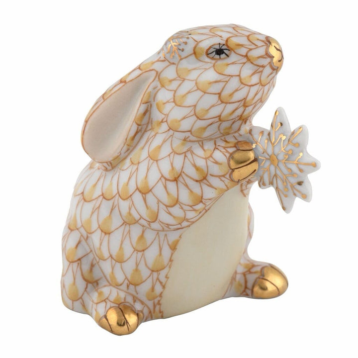 Herend Winter Bunny Figurine Figurines Herend Butterscotch 