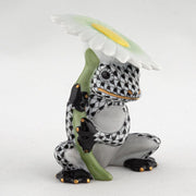 Herend Flower Frog Figurine Figurines Herend Black 